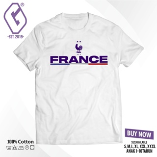 เสื้อยืด พิมพ์ลาย France world cup distro