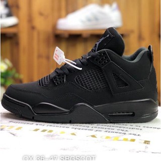 พร้อมส่ง Air Jordan 4 รองเท้าผ้าใบลําลอง ลายกราไฟท์ แมวดํา สไตล์เรโทร AJ4 CU1110-010 SXCD