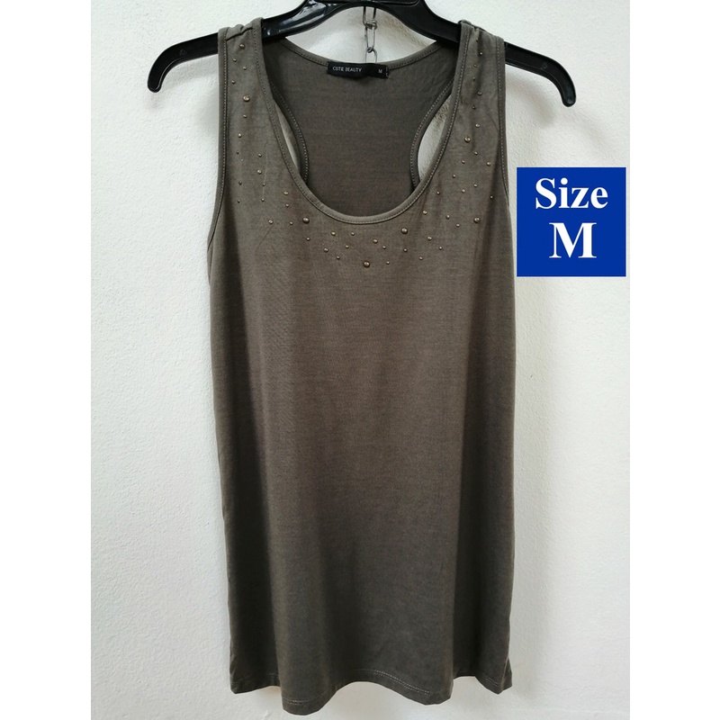 เสื้อกล้าม  แบรนด์ญี่ปุ่นแท้ มือสองสภาพสวย เนื้อผ้าดี ไซด์ M 👚✌ 💥G213