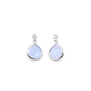 Fyne Fories Bluestone Earrings ♡ ต่างหูหินสีฟ้า ♡ fynefories