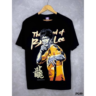 Bruceleeเสื้อยืดสีดำสกรีนลายPG09