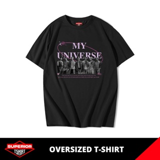 ราคาถูกเสื้อยืด พิมพ์ลายวง BTS OVERSIZE OV-BTS-4 สําหรับผู้ชาย S-5XL