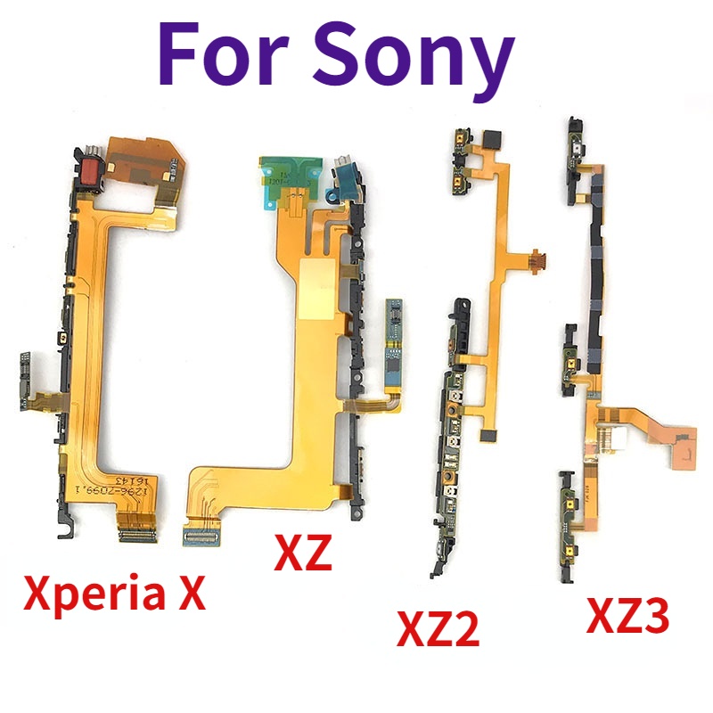 อะไหล่ปุ่มกดเปิดปิด ด้านข้าง สายเคเบิ้ลอ่อน แบบเปลี่ยน สําหรับ Sony Xperia X XZ Premium XZ2 Comppact XZ3