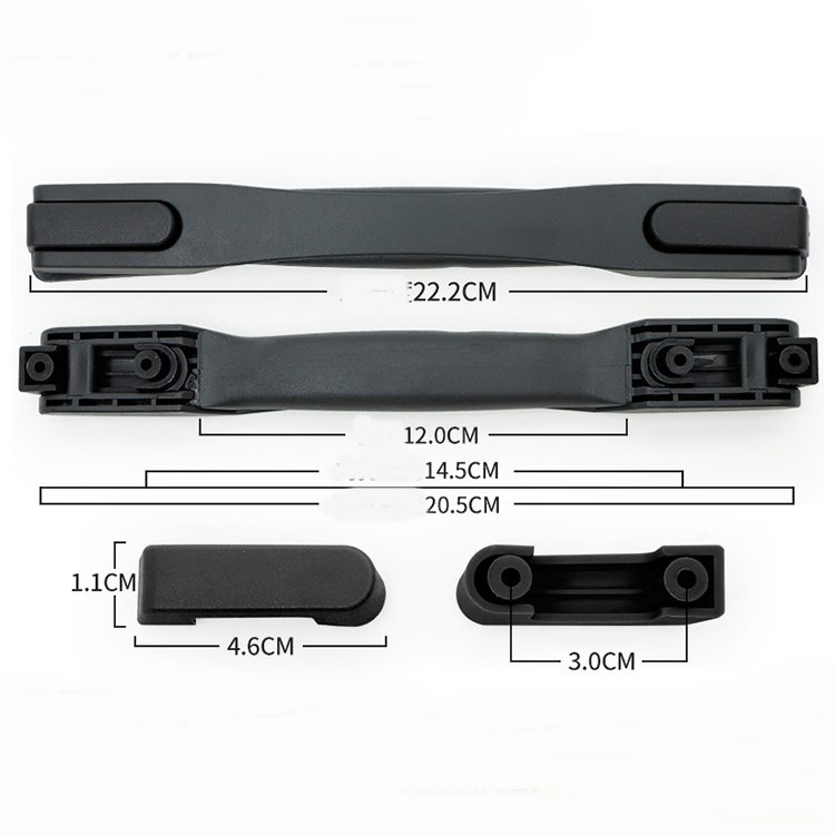SONY ที่จับกระเป๋าเดินทางแบบกลิ้งแทนที่ โซนี่, คิงซัน, กระเป๋าเดินทางซันนี่และกระเป๋าเดินทางพลาสติกขนาด 6 เดือนอื่นๆพร้อมสกรู