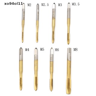 Xo94ol ดอกต๊าปเกลียวตรง เมตริก M2 M2.5 M3 M3.5 M4 M5 M6 M8 HSS