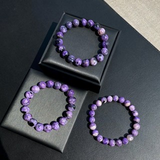 กำไลหินแท้ชารอยต์ “หินแห่งจิตวิญญาณ” (Charoite) 9-11mm เกรดงามทุกเส้นค่ะ ✨