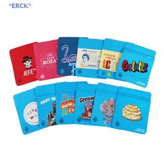 Erck&gt; ใหม่ ถุงฟอยล์คุกกี้ มีซิปล็อค ปิดผนึกได้ กันกลิ่น 20 ชิ้น