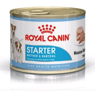 ยกแพ็ค12กป.Royal Canin Stผarter Mother&amp;babydog อาหารเปียก สำหรับลูกสุนัข และแม่สุนัข แบบกระป๋อง ขนาด 195 กรัมexp7/23