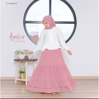 Farisyas 2in1 ชุดสูทมุสลิม สีขาว สําหรับผู้หญิง