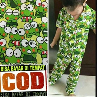 Elviira24shop/keroppi Motif ชุดนอน สําหรับเด็กอายุ 1-11 ปี