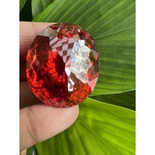 cubic zirconia orange synthetic Diamond 💎 34x34mm 300 carats 3.4x3.40 centimeter