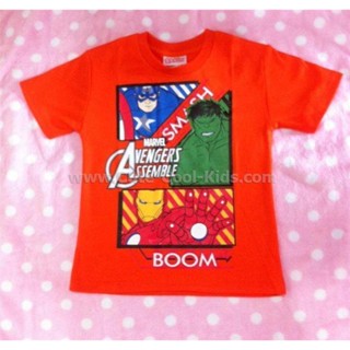 TSB-790 เสื้อยืดเด็กผู้ชาย แฟชั่นการ์ตูน Avengers