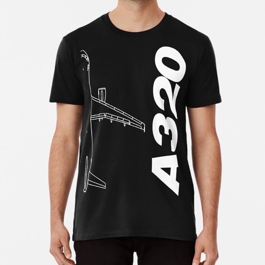เสื้อยืดผ้าฝ้าย 100% 2022 ใหม่ Airbus A320 T เสื้อ airbus 320 aibus a320 airbusfan airbuslove airbus