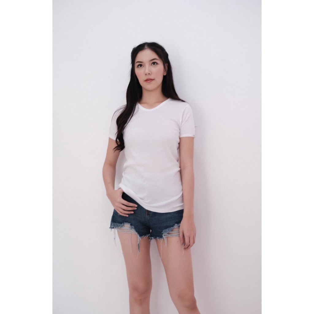 เสื้อยืด Police Bodygirl เสื้อทรงพอดีตัว G003 — صورة 2