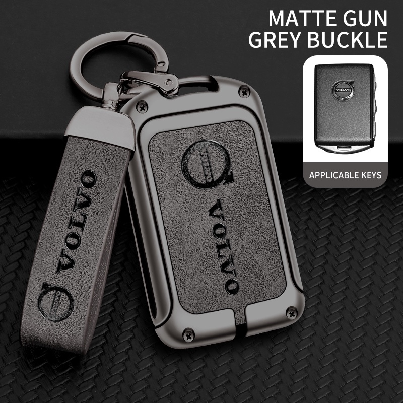 [พร้อมส่ง] เคสกุญแจรีโมทรถยนต์ แบบหนังอัลลอย สําหรับ Volvo c40 xc60 xc40 xc90 v60 v90 v40 s80 s90 s60