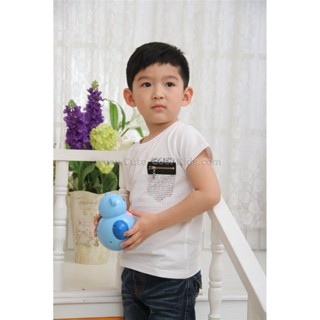 TSB-790 เสื้อยืดเด็กผู้ชาย สีขาว