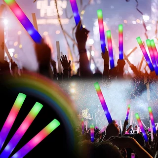 (พร้อมส่งในไทย) กระบอกโฟม LED แท่งโฟมคอนเสิร์ต ยาว47.5cm. (ปรับไฟได้3ระดับ) กระบอกโฟมเรืองแสง ไฟจัดงานปาร์ตี้ ไฟคอนเสิร์