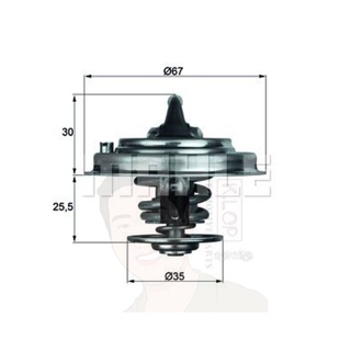 TX 30 71D วาล์วน้ำ Caravelle 2.8/3.2 T4-5, A6 078121113F (ยี่ห้อ MAHLE)