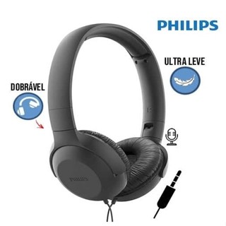 หูฟังแบบครอบหู หูฟัง เสียงดี น้ำหนักเบา Philips Audio Upbeat Tauh201 Wired On Ear Headphones