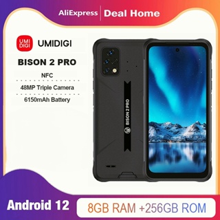 UMIDIGI BISON 2 Pro 8GB 256GB 6.5&amp;quot; Global Version 6150mAh Android 12 Helio P90 48MP Triple Camera Octa Core OTG NFC Mobile Phone