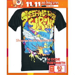 เสื้อวง Sleeping With Sirens เสื้อยืดแฟชั่นวงดนตรี เสื้อวินเทจ สลีปปิงวิทไซเรนส์ SWS1321