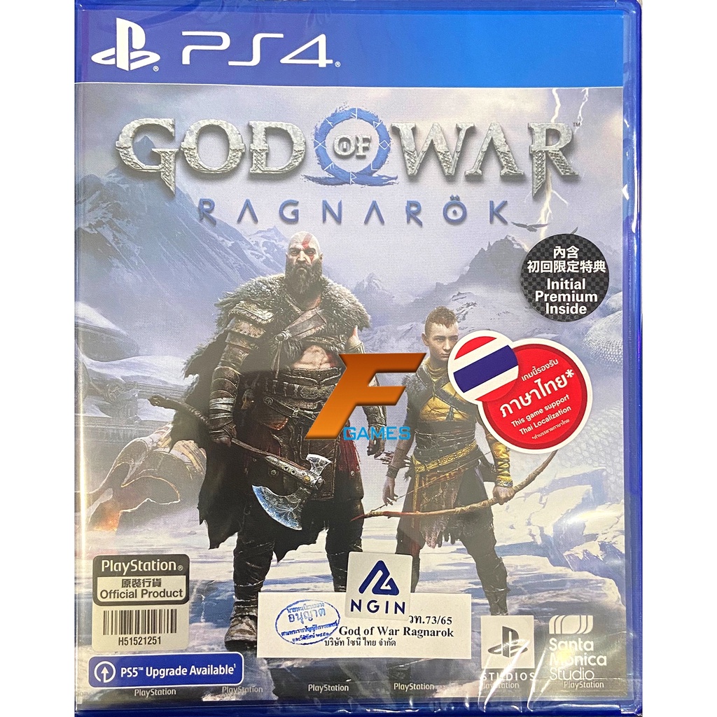 PS4 God of War Ragnarok ( AllZone / ASIA )( ซับ Thai - English - Chinese )