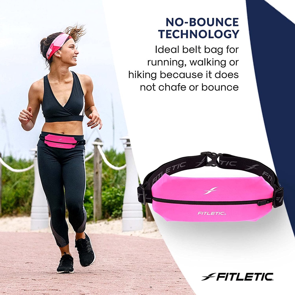 Fitletic Lycra Mini Sport Belt กระเป๋าคาดเอววิ่ง ใส่มือถือได้ กระเป๋าใส่พาสปอร์ต กระชับ ไม่เด้งไปมา ราคา ถูกที่สุด ดีลบีเคเค แกลเลอรีภาพที่ 4
