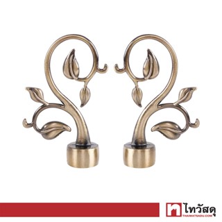 KASSA HOME หัวท้ายรางม่าน รุ่น FINIALS6 ขนาด 25 มม. (ชุด 2 ชิ้น) สีทอง