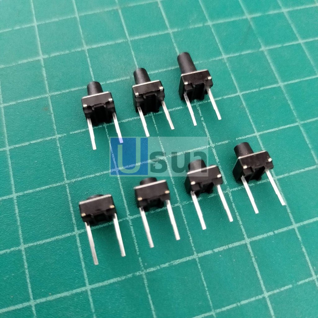 สวิทช์ Push Button Switch สวิทช์ปุ่ม กดติด-ปล่อยดับ Micro trigger TACT Switch DIP #D2P 6x6xHmm กดข้าง แบบ A (1 ตัว)
