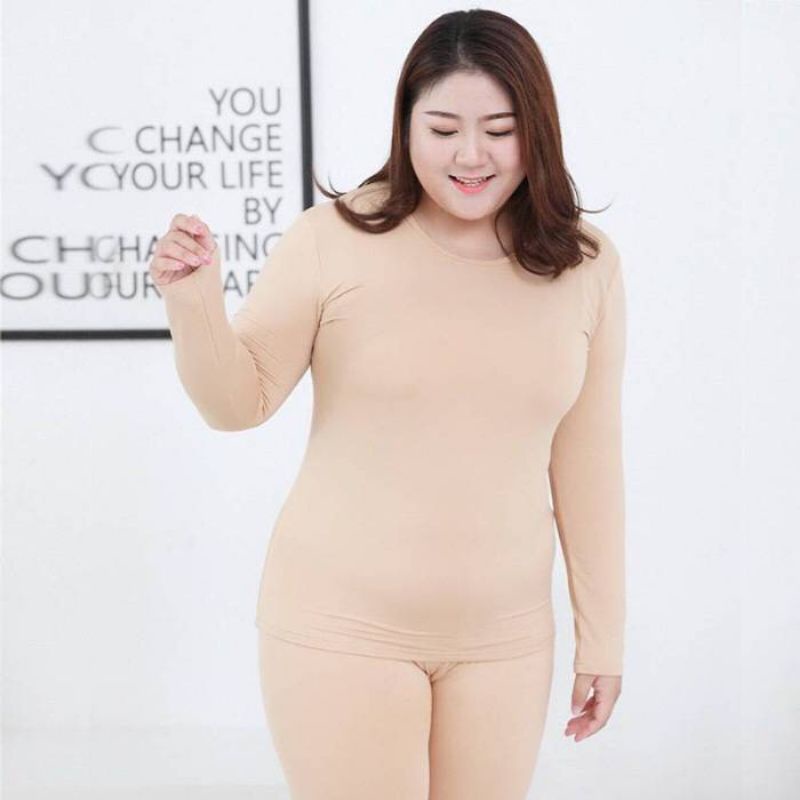ชุดฮีทเทค Plus Size ผ้าบางใส่สบาย อ่านตารางไซส์ก่อนสั่ง สินค้าสต๊อกไทย