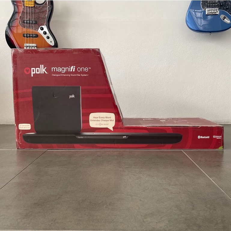 ลดสุดสุด ลำโพงซาวด์บาร์ Polk Audio MagniFi One Soundbar Bluetooth (สินค้าเคลียร์แลนซ์ สินค้ามีรอยตำหนิ) Music Arms