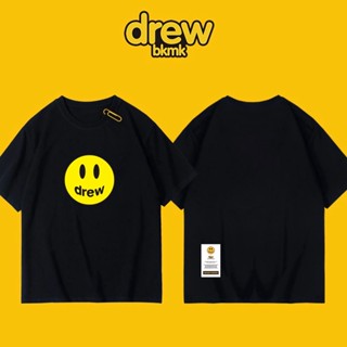 พร้อมส่ง เสื้อยืดแขนสั้น คอกลม พิมพ์ลาย Drew Smile Justin Bieber แฟชั่นสําหรับผู้ชาย และผู้หญิง