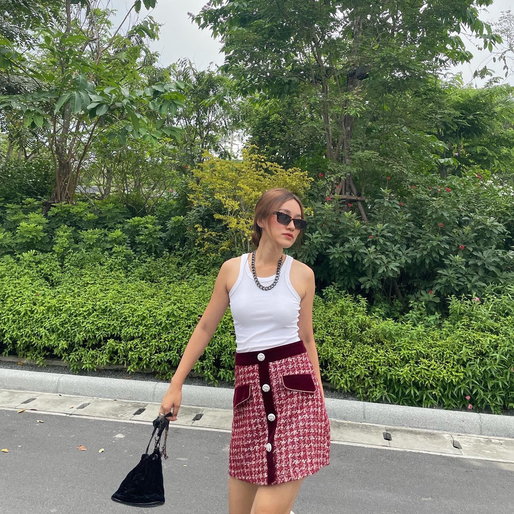 (ส่งต่อ) knockknock.th VELVET SKIRT