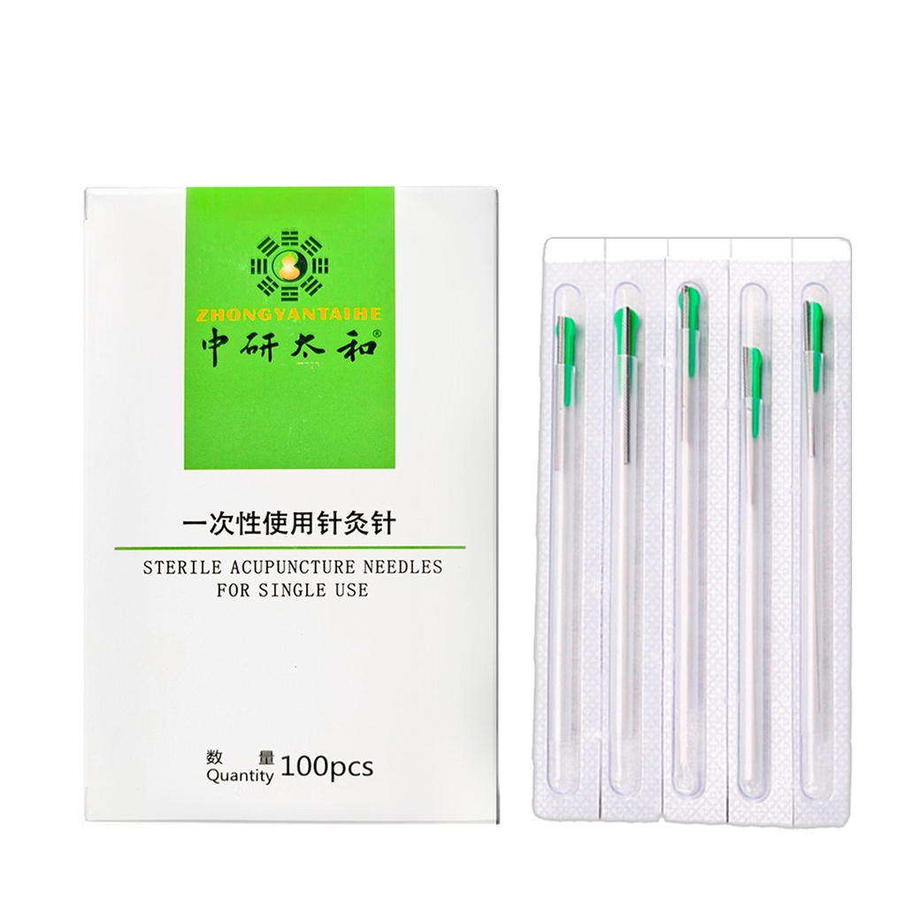 Zhongyan TAIHE เข็มฝังแบบจีน แบบใช้แล้วทิ้ง 500 ชิ้น ทุกขนาด สําหรับนวดฝังเข็ม (กล่อง 500 ชิ้น)