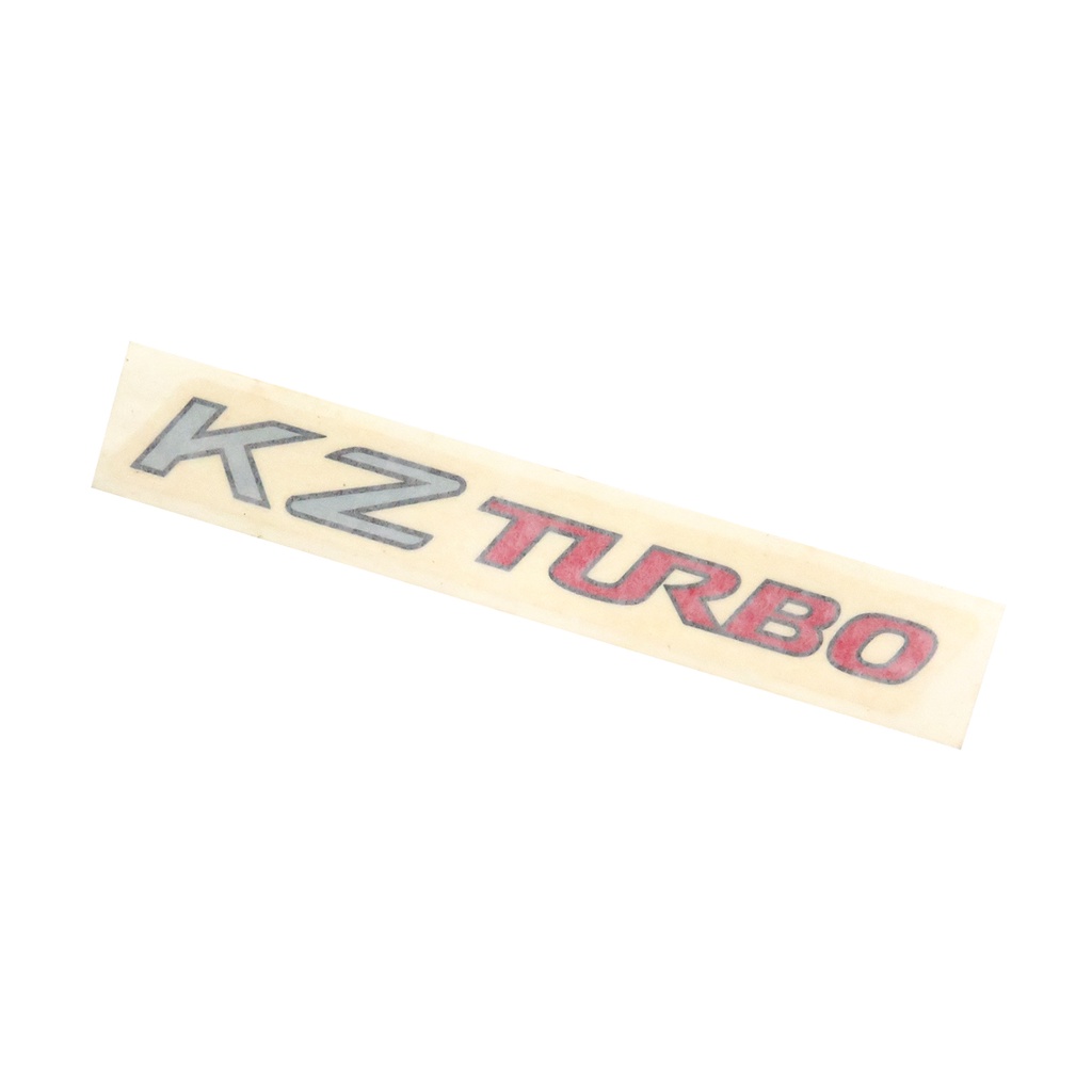 สติกเกอร์ฝาท้าย TIGER3.0(1KZ) แท้ห้าง💯 "KZ TURBO" (75479-YZB03-4)  [46007957] (1แผ่น)
