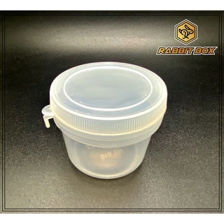 กระปุกกลม RBN016 เนื้อ PP ใสน้ำข้าว ฝาฉีก ไม่เเตกหัก ใส่น้ำพริก อื่นๆ (100 ml.) จำนวน 50 ใบ