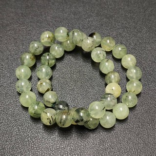 ข้อมือหินพรีไนต์ Prehnite ขนาด 10.4 มม.