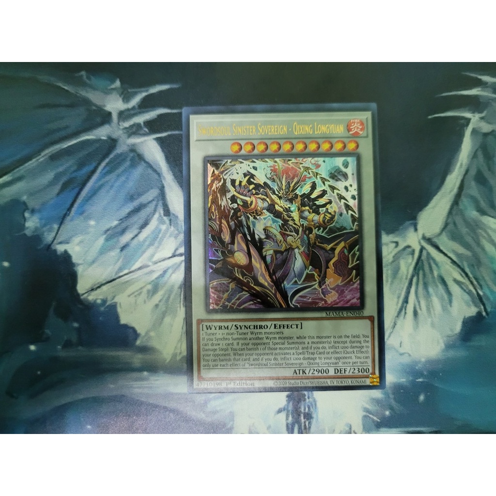 การ์ด Yugioh - TCG - Swordsoul Sider Sovereign - Qixing Longyuan / MAMA-EN040
