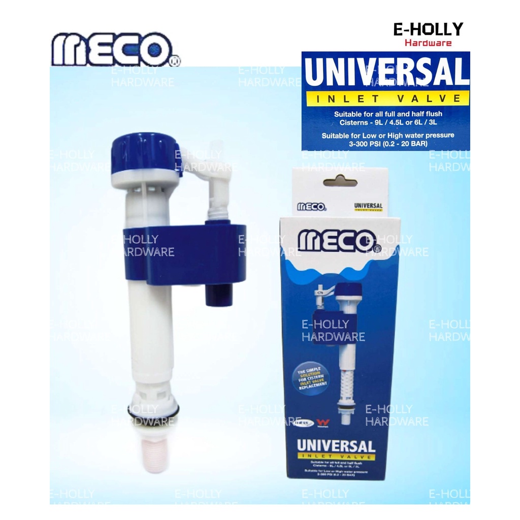 Ehlly MECO UNIVERSAL TOILET INLET VALVE ถังน้ํา CISTERN FLUSH