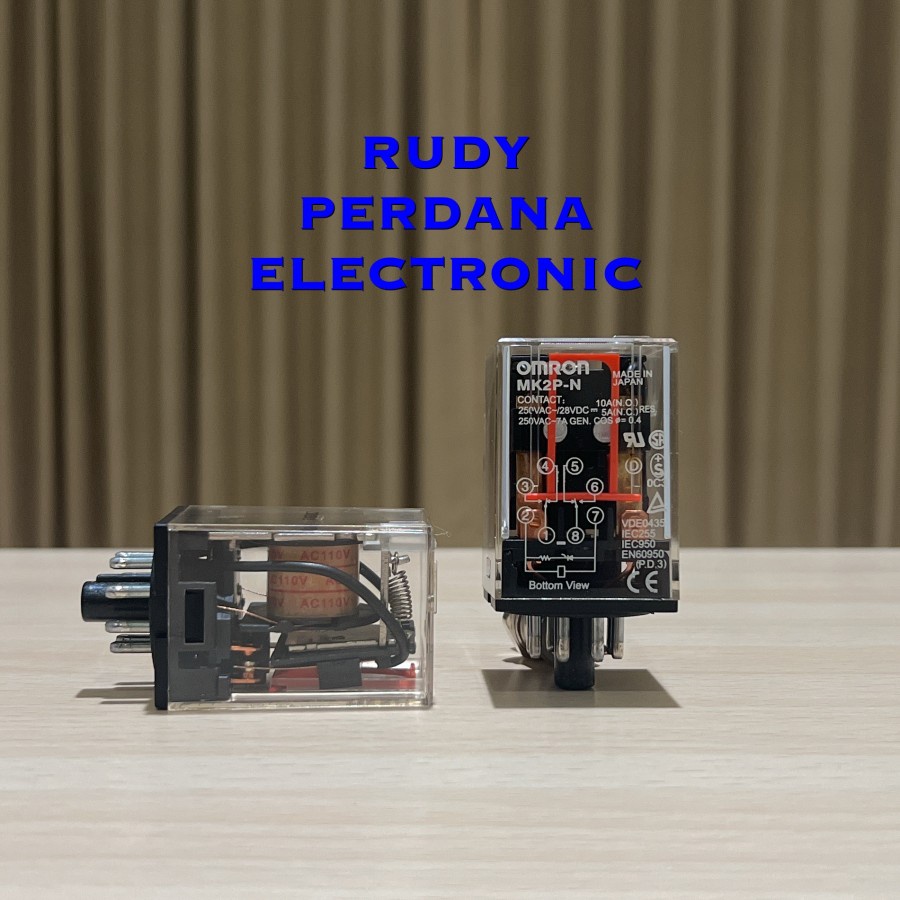 รีเลย์ MK2P 8P 8 PIN LEG 110VAC AC 110V 110 VOLT