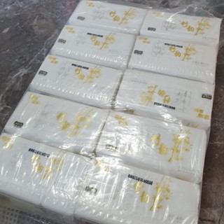ทิชชู่ไผ่ทอง ทิชชู่ป๊อบอัพ พร้อมส่ง แพ็ค 10 ห่อ/แพ็ค หนา 4 ชั้น