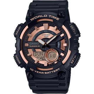 [ของแท้] Casio นาฬิกาข้อมือ รุ่น AEQ-110W-1A3VDF ของแท้ รับประกันศูนย์ CMG 1 ปี