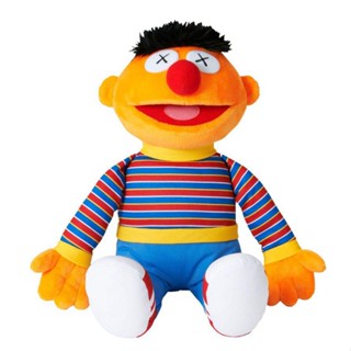 KAWS Sesame Street Uniqlo Ernie Plush Toy (สีส้ม)