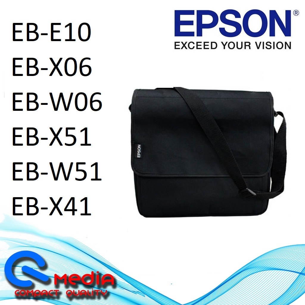 EPSON กระเป๋าโปรเจคเตอร์ EB-E10 X06 W06 X51 W51 กล่องเก็บของ EPSON EB-E10 EB-X41 EB-X06 EB-W06 X05