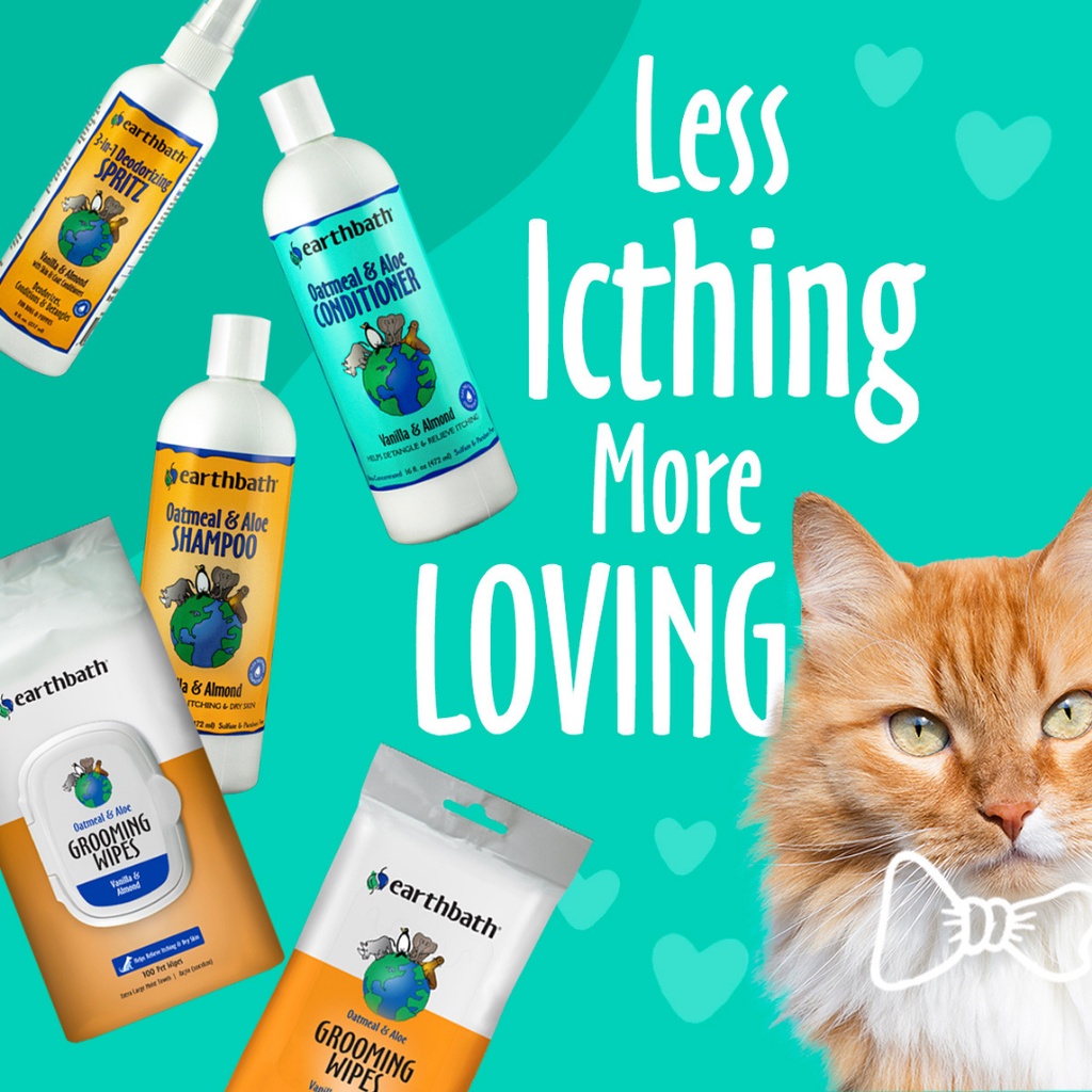 Earthbath HypoAllergenic Cat Shampoo Fragrance Free เอิร์ธบาธ แชมพู