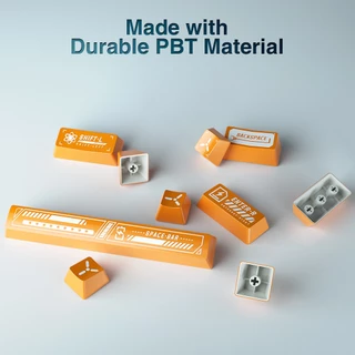 Aula PBT ปุ่มกดคีย์บอร์ด 10 คีย์ 3 สี คุณภาพสูง ถอดออกได้ กันลื่น ทนต่อการสึกหรอ