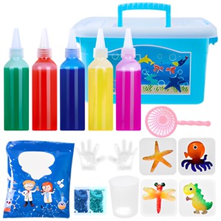 ของเล่น Water Water Magic Set Creative 3D Magic Gels ของเล่นน้ำทำด้วยมือ DIY Water Elf Toy Set for Kids Party Fand