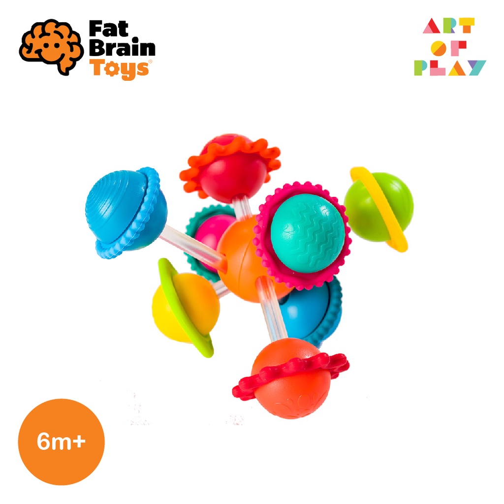 Wimzle ของเล่น sensory รูปทรงอวกาศสีสันสดใสจาก Fat Brain Toys เหมาะสำหรับเด็กอายุ 6 เดือนขึ้นไป