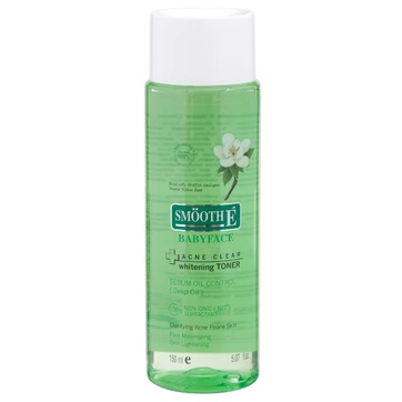 (ของแท้ 100 % ฉลากไทย) SmoothE Acne Clear Whitening Toner 150 ml.สมูทอี โทนเนอร์ 4in1 กำจัดสิว ผิวกระจ่างใส ขนาด 150 มล.