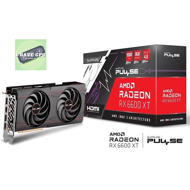 SAPPHIRE PULSE AMD RADEON RX 6600XT GAMING OC 8GB GDDR6
